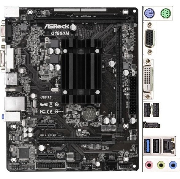 Материнская плата ASRock Q1900M Материнская плата ASRock Q1900M