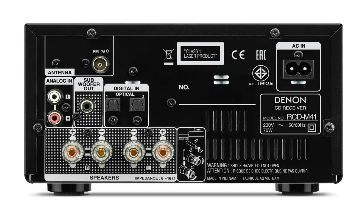 CD-ресивер Denon RCD-M41, черный