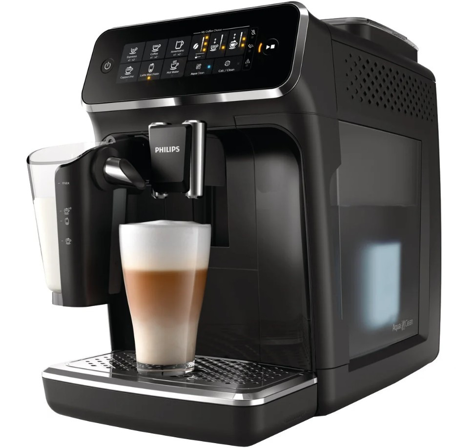 Кофемашина Philips EP3241 Series 3200 LatteGo, глянцевый черный