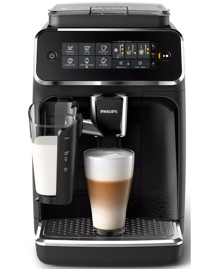 Кофемашина Philips EP3241 Series 3200 LatteGo, глянцевый черный