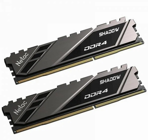 Оперативная память DDR4 32GB (2x16Gb KIT) 3200Mhz Netac Shadow II NTSWD4P32DP-32K