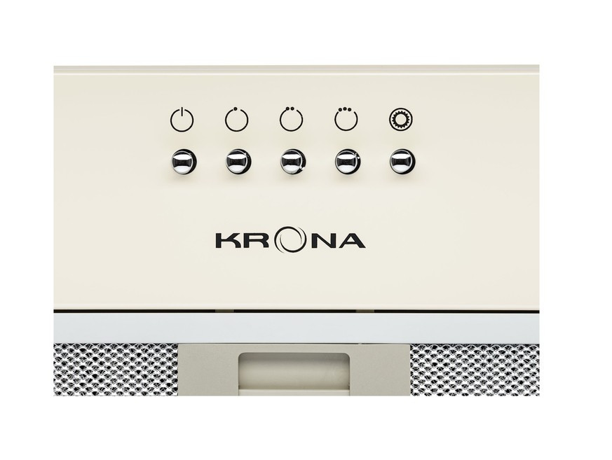 Встраиваемая вытяжка Krona RUNA 600 ivory PB Встраиваемая вытяжка Krona RUNA 600 ivory PB