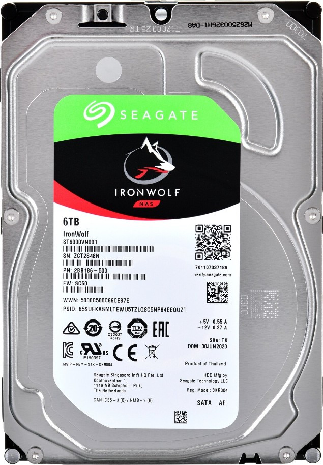 Жесткий диск SEAGATE IronWolf NAS HDD 6TB