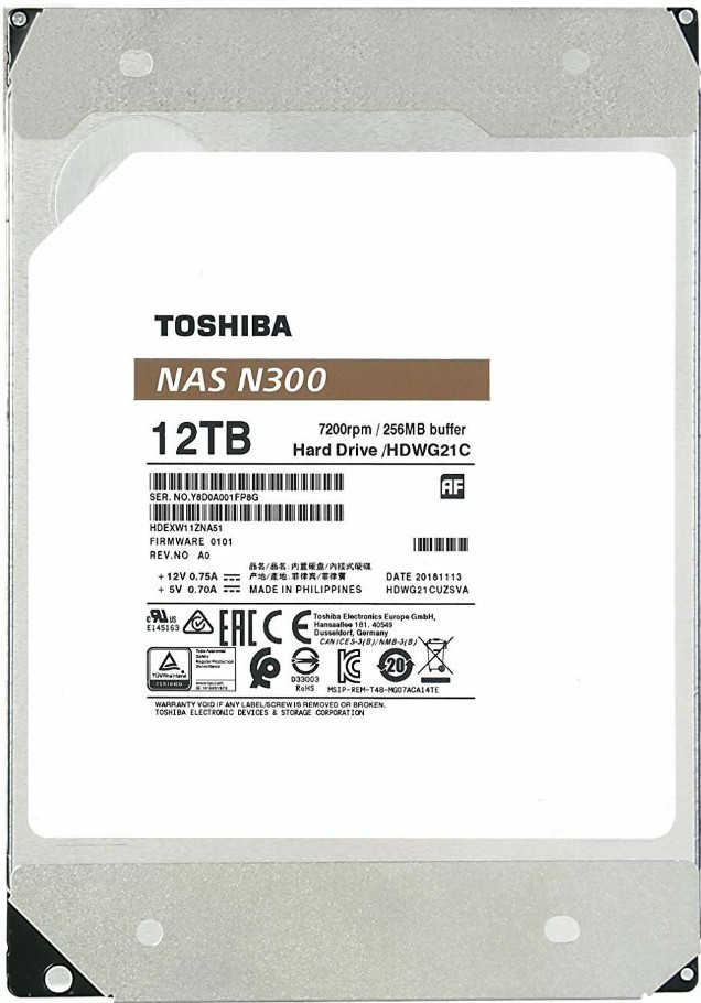 Жесткий диск TOSHIBA N300 12TB HDD