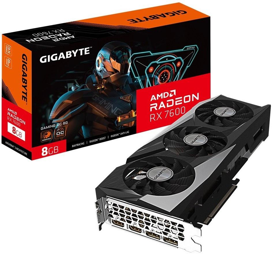 Видеокарта GIGABYTE Radeon RX 7600 Gaming OC 8GB