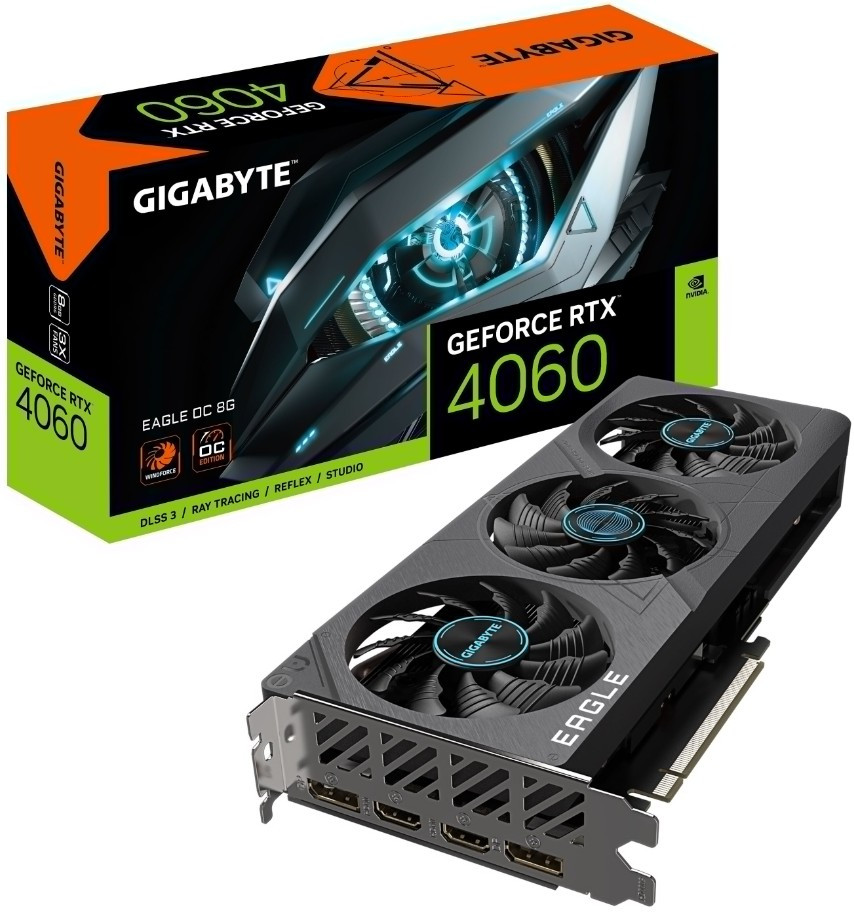 Видеокарта GIGABYTE GeForce RTX 4060 Eagle OC 8GB DLSS 3