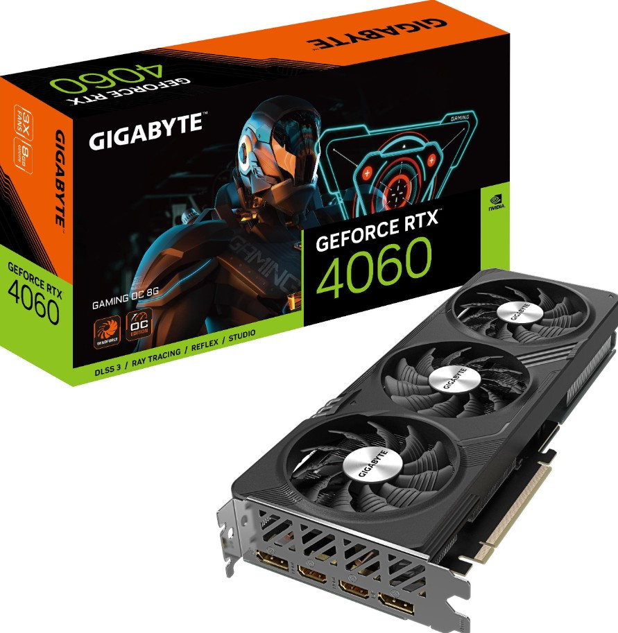 Видеокарта GIGABYTE GeForce RTX 4060 Gaming OC 8GB DLSS 3