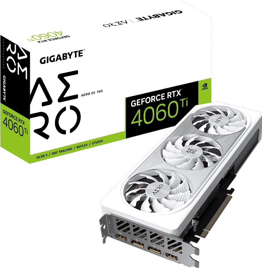 Видеокарта GIGABYTE GeForce RTX 4060 Ti Aero OC 16GB DLSS 3