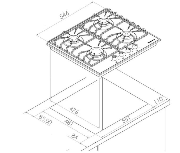 Варочная панель Kuppersberg FQ602 C Варочная панель Kuppersberg FQ602 C