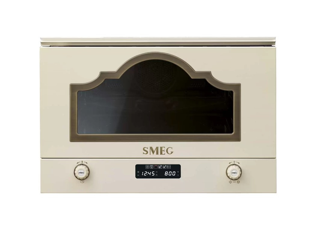 Встраиваемая микроволновая печь Smeg MP722PO, кремовый