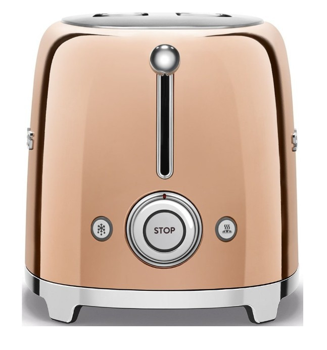 Тостер Smeg TSF01RGEU розовое золото Тостер Smeg TSF01RGEU розовое золото