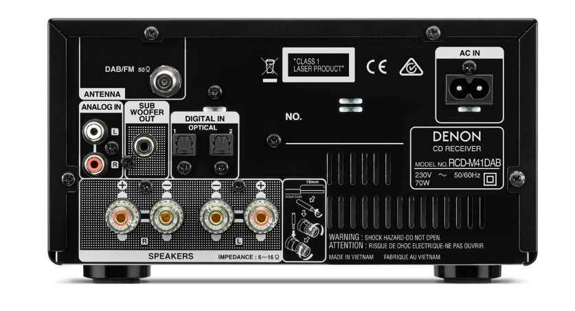 Музыкальный центр DENON RCD-M41DAB + SC-M41