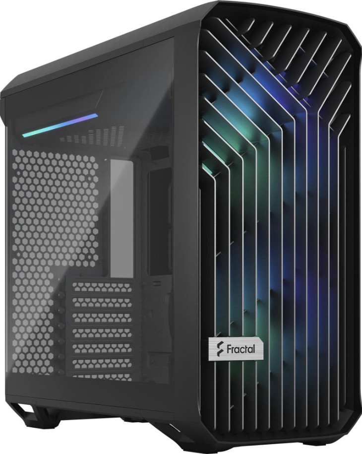 Корпус компьютерный FRACTAL DESIGN Torrent Compact RGB TG Light Tint Черный