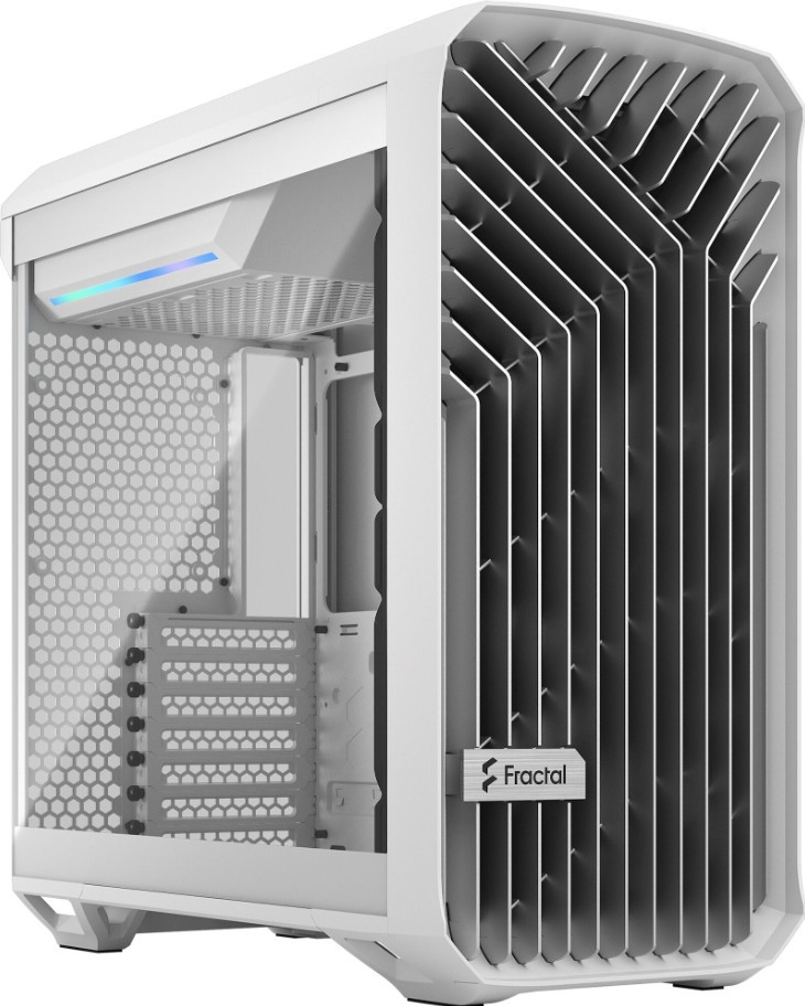 Корпус компьютерный FRACTAL DESIGN Torrent Compact TG Clear Tint Белый