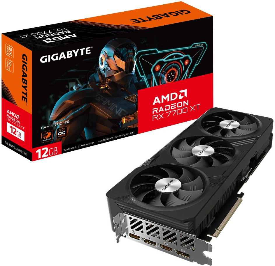 Видеокарта GIGABYTE Radeon RX 7700 XT Gaming OC 12GB