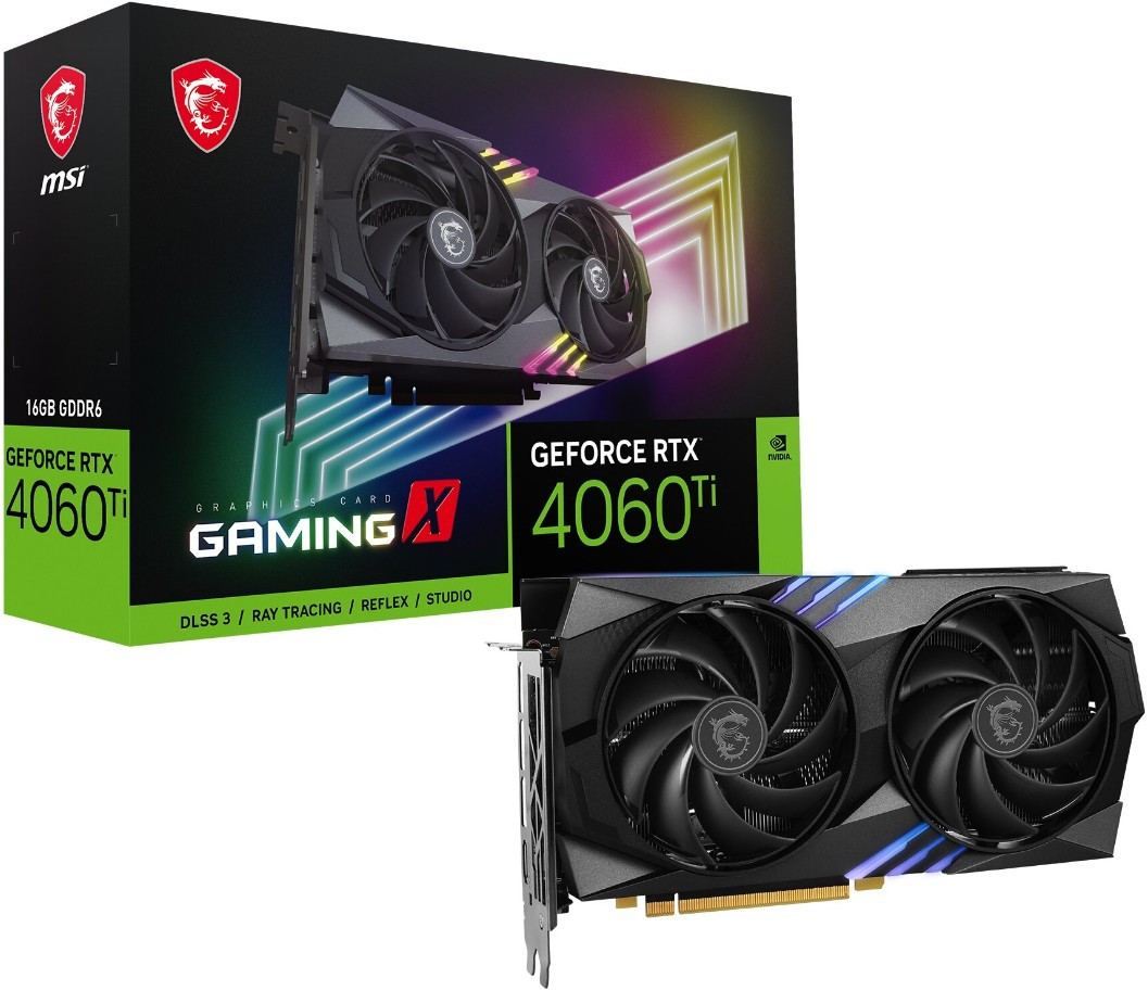 Видеокарта MSI GeForce RTX 4060 Ti Gaming X 16GB DLSS 3