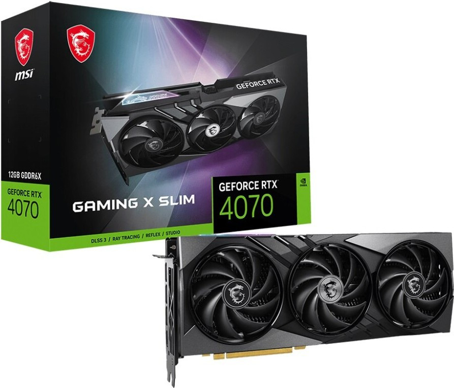 Видеокарта MSI GeForce RTX 4070 Gaming X Slim 12GB DLSS 3