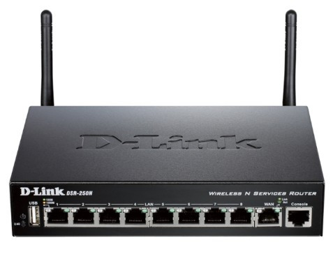 Маршрутизатор проводной D-Link DSR-250N Маршрутизатор проводной D-Link DSR-250N