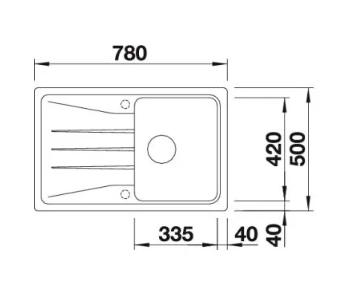 Мойка Blanco Sona 45S Silgranit PuraDur II Мойка Blanco Sona 45S Silgranit PuraDur II