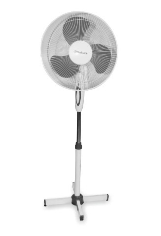 Напольный вентилятор Sakura SA-11G, белый/серый