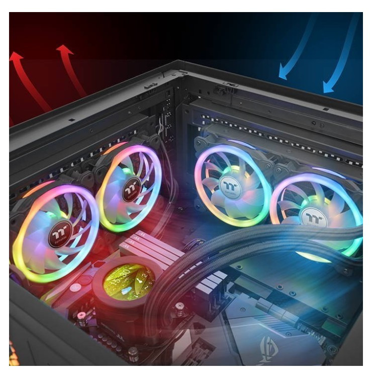 Комплект кулеров для корпуса Thermaltake Swafan 12 RGB Radiator Fan (3-Fan Pack) (CL-F137-PL12SW-A)