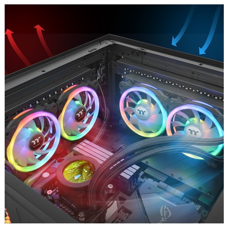 Комплект кулеров для корпуса Thermaltake Swafan 12 RGB Radiator Fan (3-Fan Pack) (CL-F137-PL12SW-A)