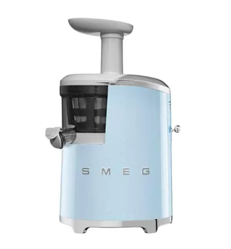 Соковыжималка шнековая Smeg SJF01PBEU пастельный голубой