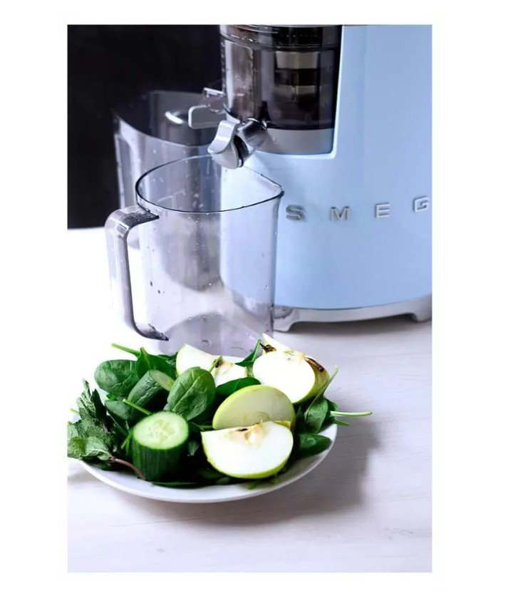 Соковыжималка шнековая Smeg SJF01PBEU пастельный голубой