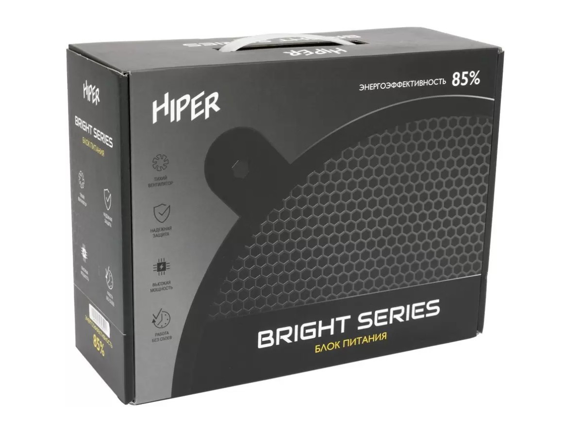 Блок питания 750W HIPER HPB-750D, Active PFC, 80 PLUS Bronze, ATX 2.3. Fan: 120mm гидравлический, 20+4 PIN: 1x, 4+4PIN: 1x, S-ATA: 6x, Molex 4х, (6+2) pin: 4х, кабель питания