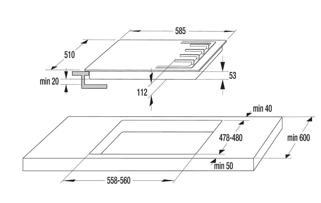 Поверхность газовая GORENJE GT 641EXB