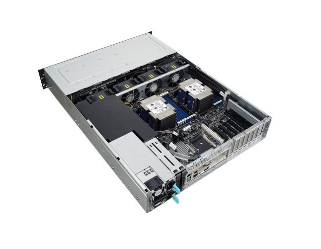 Сервер ASUS RS520-E9-RS8 без процессора/без ОЗУ/без накопителей/количество отсеков 2.5" hot swap: 10/2 x 800 Вт/LAN 1 Гбит/c