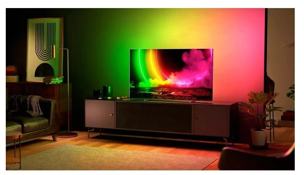Телевизор Philips 55OLED806/12 OLED (2021), серый Телевизор Philips 55OLED806/12 OLED (2021), серый