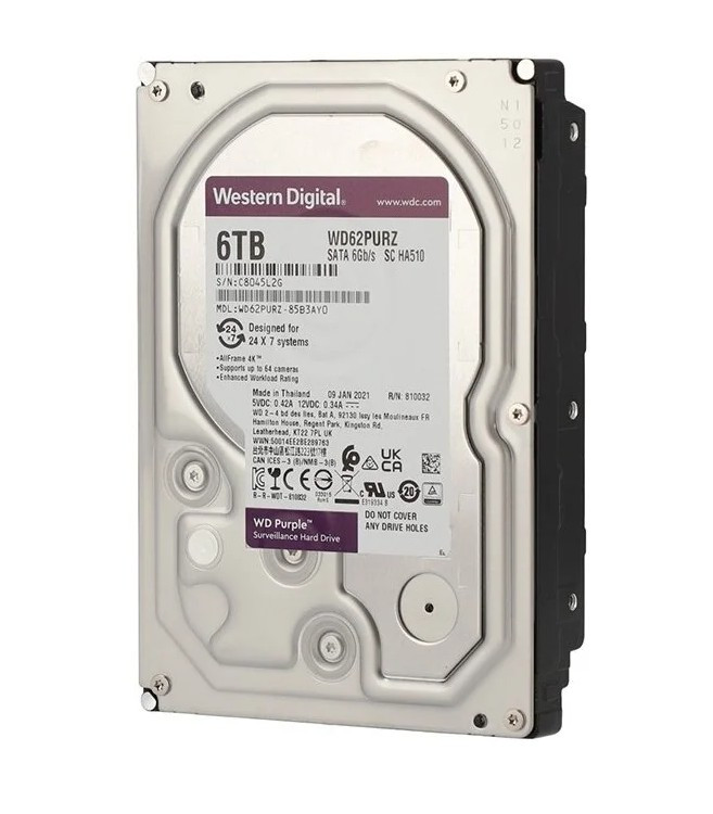 Жесткий диск WD Caviar Purple 6TB WD62PURZ Жесткий диск WD Caviar Purple 6TB WD62PURZ