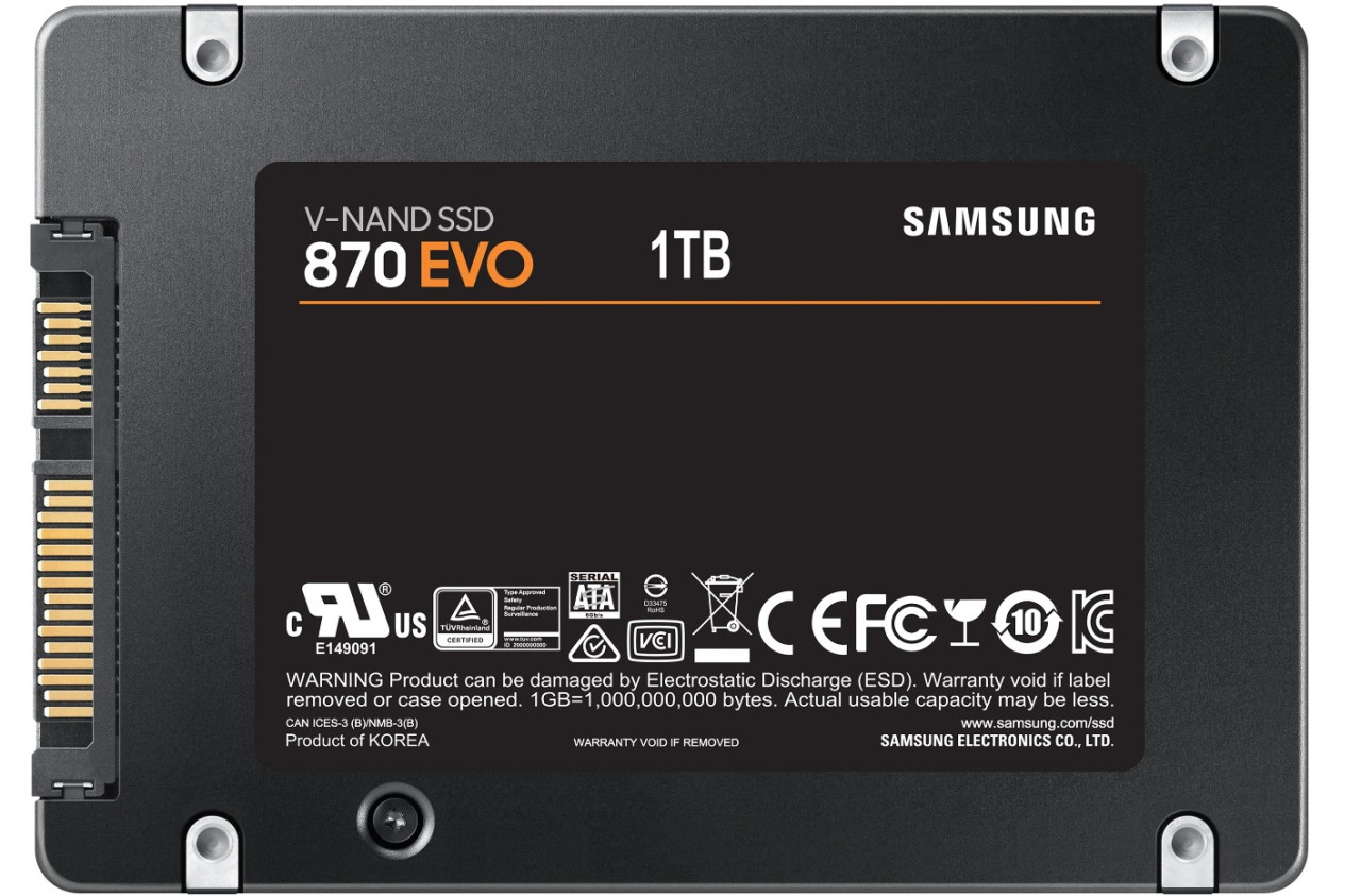 Твердотельный накопитель Samsung 870 EVO 1 ТБ SATA MZ-77E1T0BW