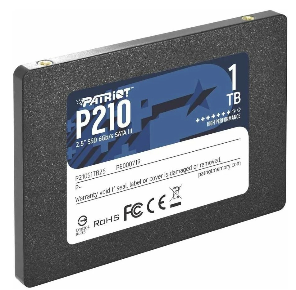 Твердотельный накопитель Patriot Memory 1024 ГБ SATA P210S1TB25