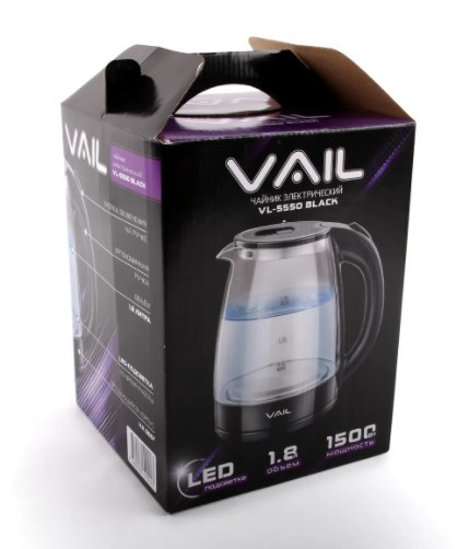 Электрический чайник VAIL VL-5550 Черный