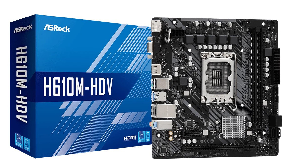 Материнская плата ASRock H610M-HDV Материнская плата ASRock H610M-HDV