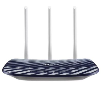 WI-FI роутер TP-LINK Archer C20 AC750 двухдиапазонный, Mediatek, 433Mbps at 5GHz + 300Mbps at 2.4GHz, 802.11ac/a/b/g/n, 1 10/100M WAN + 4 10/100M LAN, Wireless On/Off, 1 USB 2.0 port, 2 fixed antennas