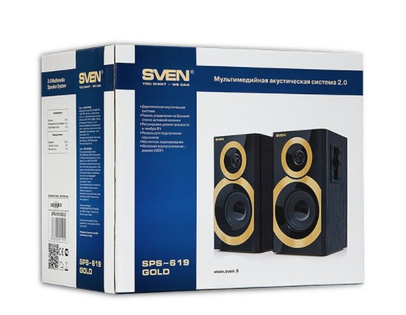 Компьютерная акустика SVEN SPS-619 GOLD Компьютерная акустика SVEN SPS-619 GOLD
