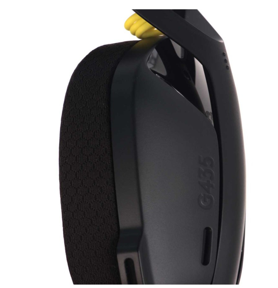 Игровые наушники Logitech G435 Wireless черно-желтый (981-001050)