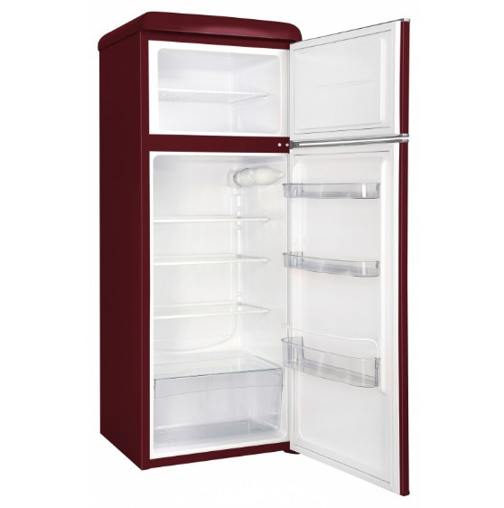 Холодильник Snaige FR24SM-PRDO0E Retro бордо/серебро