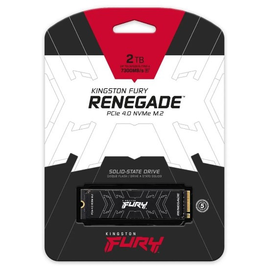 Жесткий диск SSDM.2 2TB Kingston FURY Renegade PCIe 4 x4 R7300/W7000Mb/s SFYRD/2000G 2000 TBW