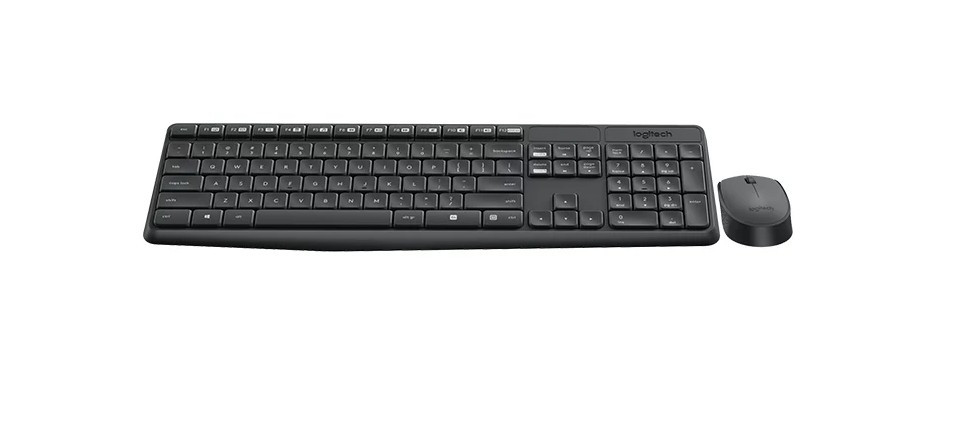 Беспроводной комплект клавиатура+мышь Logitech MK235 Grey