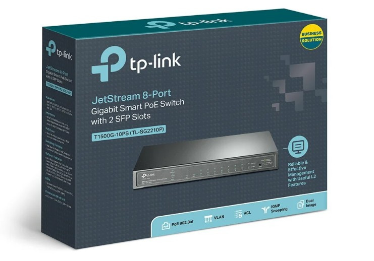 Коммутатор TP-LINK T1500G-10PS Коммутатор TP-LINK T1500G-10PS