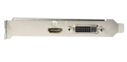 Видеокарта GigaByte GeForce GT710 SILENT Low Profile (GK208/28nm) (954/1252) GDDR5 2048MB 32-bit, PCI-E16x 3.0. Количество поддерживаемых мониторов - 2. (DVI-D, поддержка HDCP, HDMI) ( GV-N710D5-2GL )