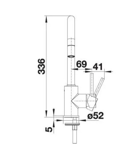Смеситель Blanco Mida-S 521457 Белый Смеситель Blanco Mida-S 521457 Белый