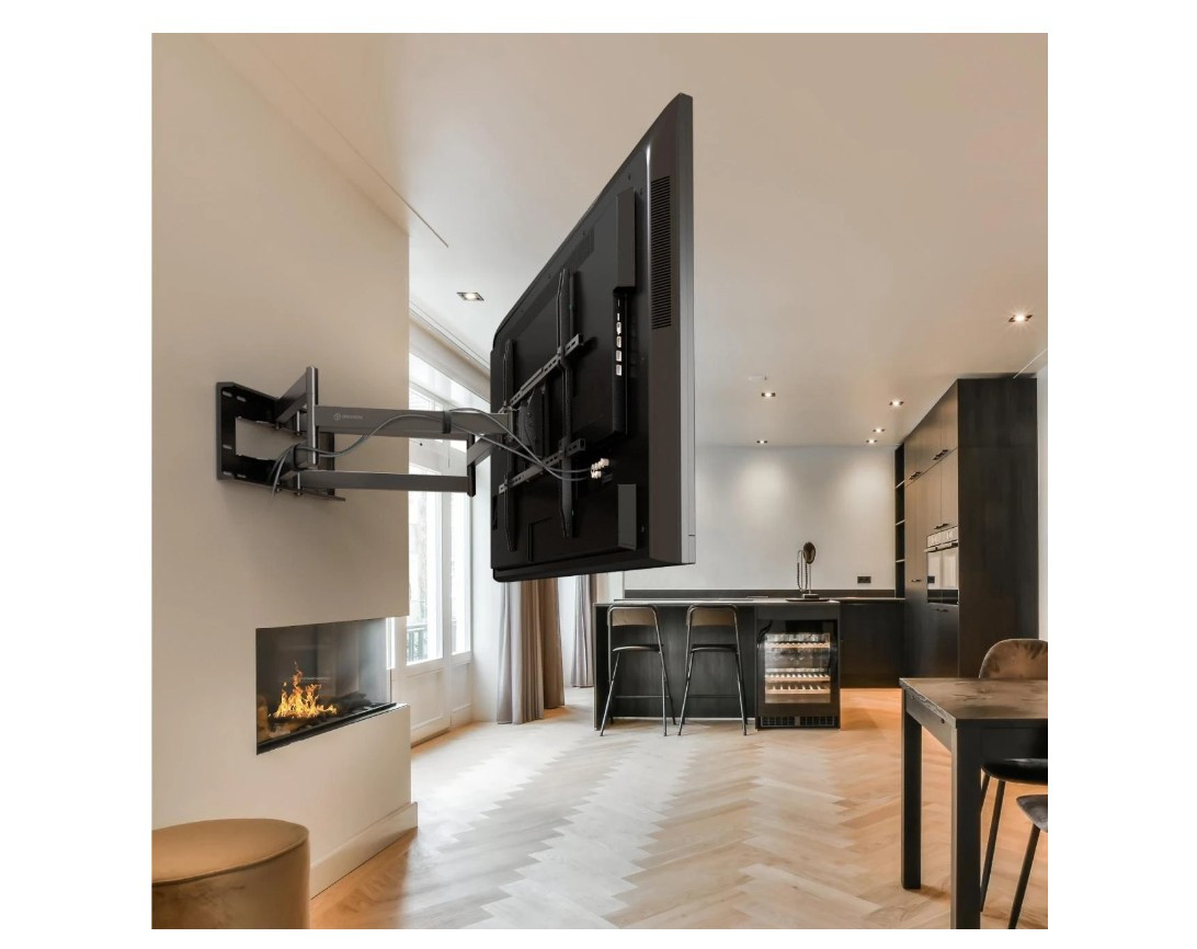 Кронштейн для ТВ ONKRON M8L чёрный, для 42"-110", наклон 15°, поворот 90°, нагрузка до 100 кг, расстояние до стены 103-1033 мм