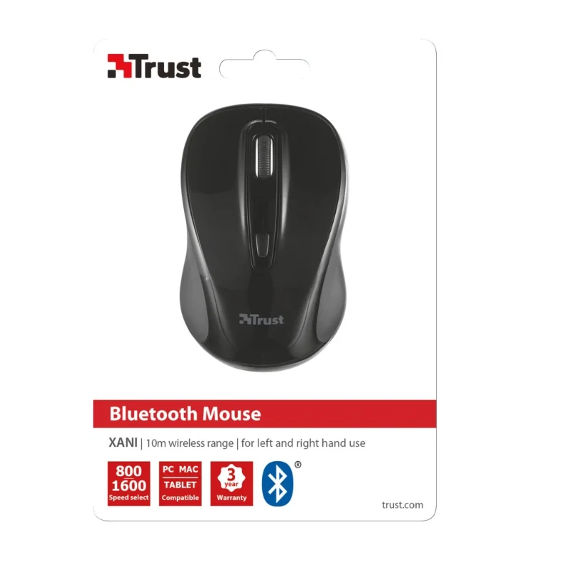 Мышь TRUST Xani Optical Bluetooth Mouse - black Мышь TRUST Xani Optical Bluetooth Mouse - black