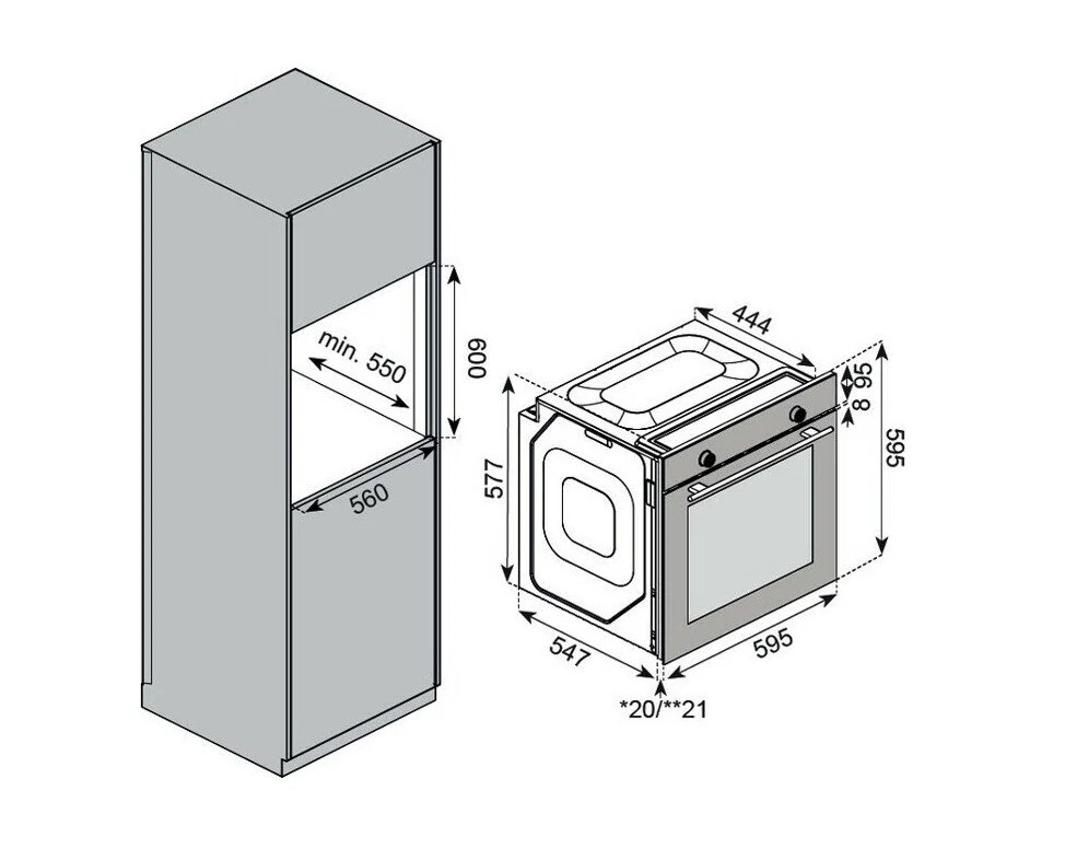 Духовой шкаф электрический Kuppersberg HF 610 W Духовой шкаф электрический Kuppersberg HF 610 W