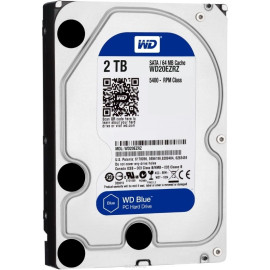 Жесткий диск 2000Gb (2TB) WD Caviar Blue 5400rpm 256Mb SATA3 (6Gb/s) ( WD20EZRZ )